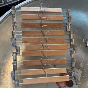 Wooden Pants Hangers with Clips 10